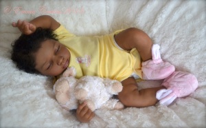 Photo of reborn doll prototype Aimee-Rose for Pritty Kits by Emma Cousins of Emma Rose Artistry